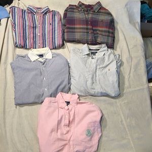 LOT OF 5 Rare Polo Ralph Lauren dress shirts